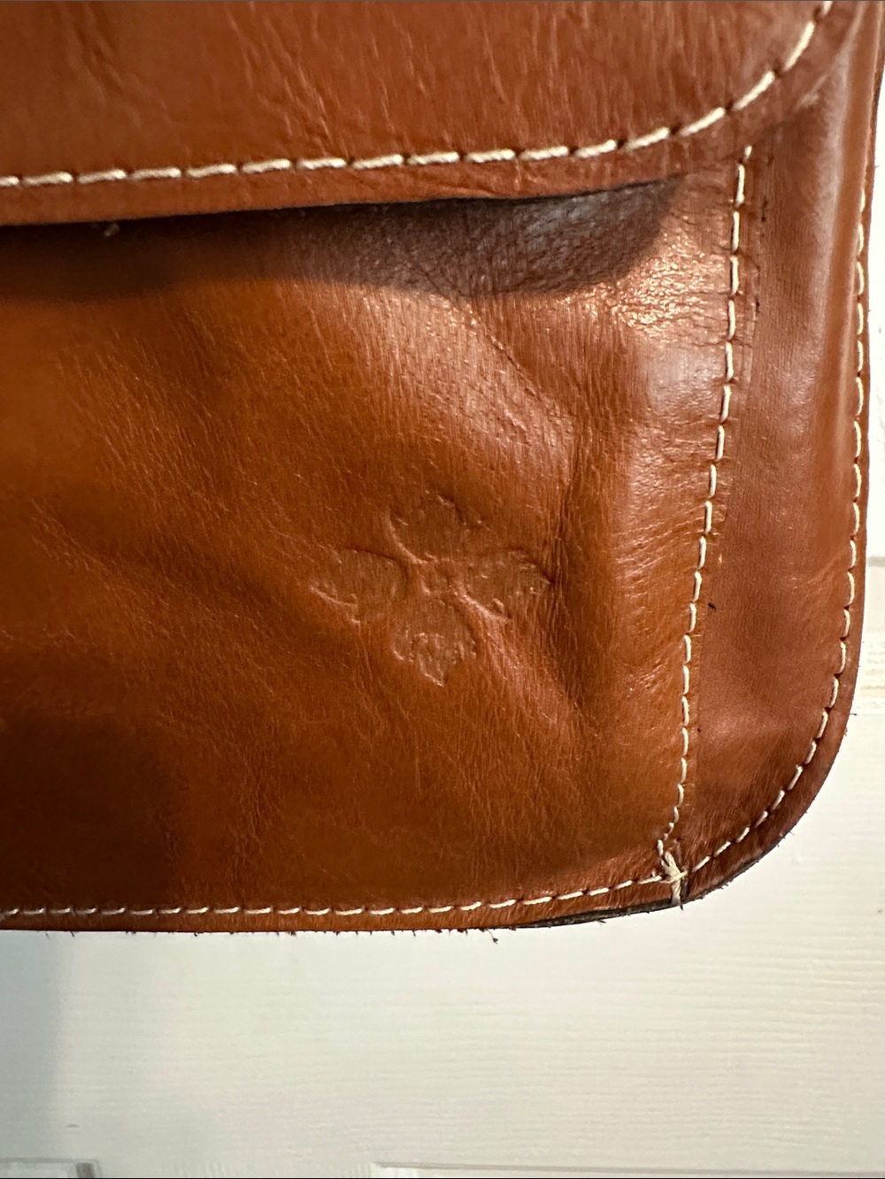 Patricia Nash Cognac Brown Leather Crossbody Bag - Picture 2 of 12